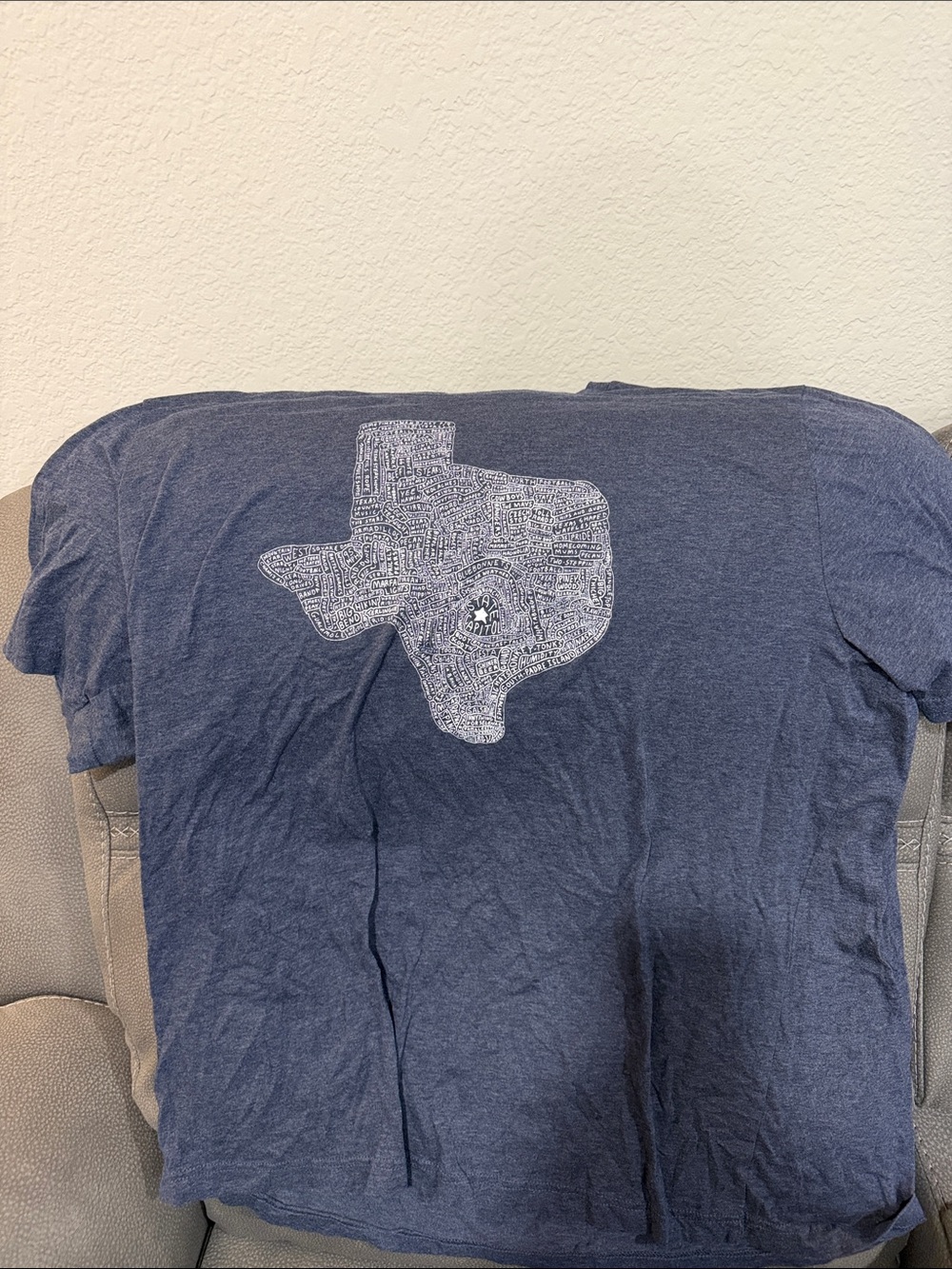 Navy Texas Graphic Short Sleeve Tee